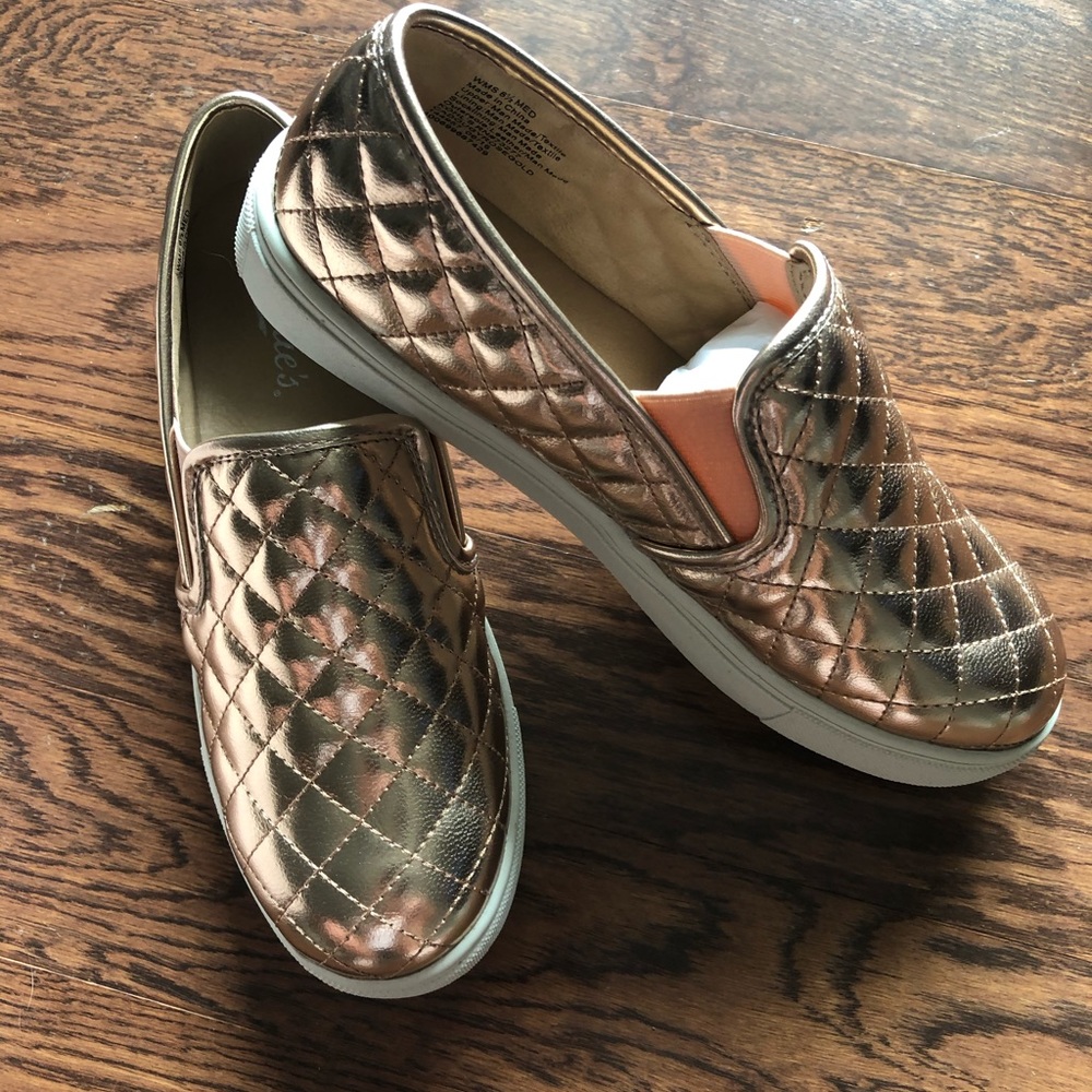 🌸Candies Slip on sneakers🌸.  Rose Gold Super Cute and Comfy.